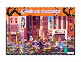 Vista previa - Juegos / Gamificación - PDF: ¿Donde está el personaje? (Halloween) - página 3