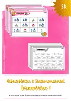 Vorschau - Arbeitsblätter - Lernwörter 1 - Stationsmaterial + Arbeitsblätter - Deckblatt