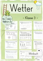 Vorschau - Arbeitsblätter - Unser Wetter (Minibuch) - Deckblatt