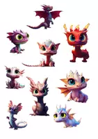Vorschau - selbst erstellte Cliparts/Grafiken - 115 Drachen Cliparts zur kommerziellen Nutzung - Seite 3