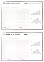 Vorschau - Test - Kurztest Satz des Pythagoras 2 - Hypotenuse und Kathete - Seite 2
