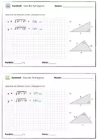 Vorschau - Test - Kurztest Satz des Pythagoras 2 - Hypotenuse und Kathete - Seite 3