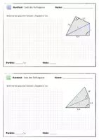 Vorschau - Test - Kurztest Satz des Pythagoras 3 - Strecken berechnen - Seite 2