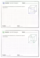 Vorschau - Test - Kurztest Satz des Pythagoras 6 - Strecke im Würfel - Seite 2