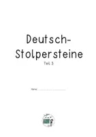 Vorschau - Arbeitsblätter - Stolpersteine-Übungsheft Teil 3 - Seite 1