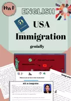 Vorschau - Unterrichtsreihen - Immigration to the USA - genially + Arbeitsmaterial - Deckblatt