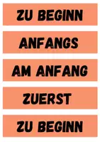 Vorschau - Merkblätter - Satzanfänge Tafelmaterial Deutsch - Seite 2