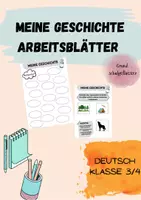 Vorschau - Arbeitsblätter - Materialpaket - freies Schreiben - Deckblatt