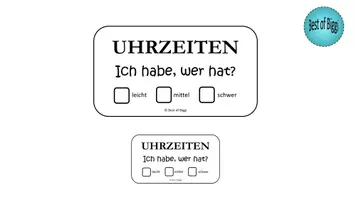 Vorschau - Spiele - Uhrzeit - Ich habe wer hat? 6 Versionen, inkl. Tafelmaterial - Seite 2
