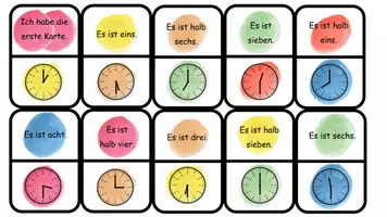 Vorschau - Spiele - Uhrzeit Ich habe wer hat Uhrzeiten - 6 Varianten - inkl. Tafelmaterial - Seite 3