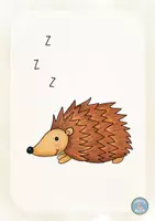 Vorschau - Bildkarten - Kleine Igel schlafen gern - Tafelkarten - Seite 3