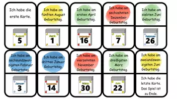Vorschau - Spiele - Datum & Ordinalzahlen: Ich habe wer hat - 6 Versionen - Seite 3