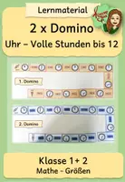 Vorschau - Stationenlernen - Freiarbeitsmaterial zum Thema Uhr - Volle Stunden bis 12 - Seite 1