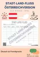 Vorschau - Arbeitsblätter - Stadt-Land-Fluss : Österreich-Edition & leere Vorlage - Deckblatt