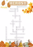 Vorschau - Spiele - Kreuzworträtsel Herbst - leicht - Deckblatt