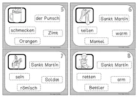 Vorschau - Arbeitsblätter - Sankt Martin - Sätze schreiben - Seite 2