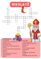 Vorschau - Spiele - Kreuzworträtsel Nikolaus - mittel - Deckblatt