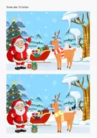 Vorschau - Arbeitsblätter - Fehlerbilder "Weihnachten" Konzentration - Seite 1