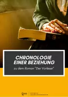 Vorschau - Arbeitsblätter - Komplette Übersicht über die Beziehung von Hanna und Michael ("Der Vorleser" v. Bernhard Schlink) - Deckblatt