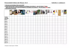 Vorschau - Arbeitsblätter - L6 Freizeitaktivitäten Eduki - Deckblatt