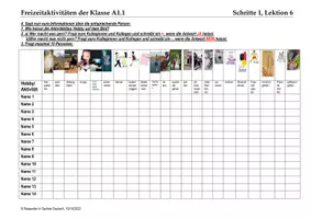 Vorschau - Arbeitsblätter - L6 Freizeitaktivitäten Eduki - Seite 1
