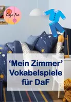 Vorschau - Spiele - Mein Zimmer Vokabelspiele für DaF - Deckblatt