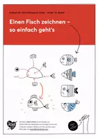 Vorschau - Arbeitsblätter - Eine Zeichenanleitung für Fische - Deckblatt