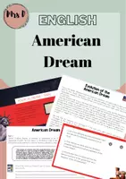 Vorschau - Arbeitsblätter - USA - American Dream - Worksheets + Genially - Deckblatt