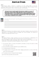 Vorschau - Arbeitsblätter - USA - American Dream - Worksheets + Genially - Seite 2