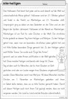 Vorschau - Arbeitsblätter - FREEBIE: Infotext zu Allerheiligen und Allerseelen (1.-4. Klasse) - Seite 3
