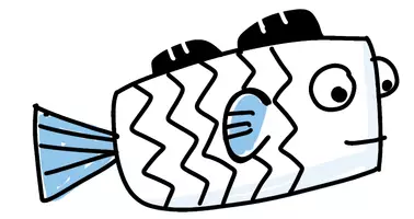 Vorschau - Arbeitsblätter - Eine Zeichenanleitung für Fische - Seite 1