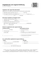 Vorschau - Arbeitsblätter - Vegetarische und vegane Ernährung kurz zusammengefasst - Deckblatt