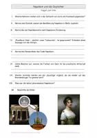 Vorschau - Arbeitsblätter - Napoleon und die Deutschen - Fragen zum Film - Seite 1