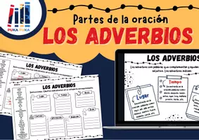 Vista previa - Hojas de trabajo - Partes de la oración: Los adverbios - página 1