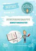 Vorschau - Klassenarbeiten - Bewerbungsmappe Bewertungsraster - Deckblatt
