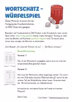 Vista previa - Hojas de trabajo - Kleidung Spiel Wortschatz Deutsch / Alemán - página 1