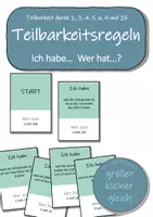 Vorschau - Arbeitsblätter - Materialpaket - Teilbarkeitsregeln - Seite 1