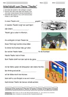 Vorschau - Arbeitsblätter - Lernposter + Arbeitsblatt "Theater" + Onlineübung & MP3 + Mindmap + Infografik - Seite 1