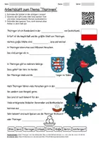 Vorschau - Arbeitsblätter - Arbeitsblatt "Thüringen" + Onlineübung & MP3 + Mindmap + Infografik - Deckblatt