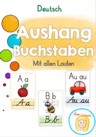 Vorschau - Bildkarten - Buchstaben Aushang (Alle Buchstaben und Laute) - Deckblatt