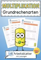 Vorschau - Arbeitsblätter - MULTIPLIKATION / Arbeitsblätter - Deckblatt
