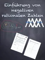 Vorschau - Arbeitsblätter - Erweiterung der negativen Zahlen zu den rationalen Zahlen - Deckblatt