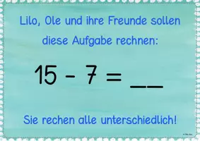 Vorschau - Arbeitsblätter - Materialpaket - Subtrahieren und Addieren mit Übergang, Hilfsmaterial zur Veranschaulichung des Rechenwegs - Seite 2