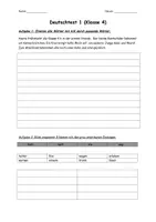 Vorschau - Arbeitsblätter - Deutschtest Klasse 4: k/K, Pronomen, Endungen von Nomen (-nis, -heit, -keit, -ung) --> Einsterns Schwester Edition - Seite 1
