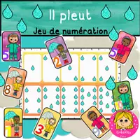 Aperçu - Apprentissages en autonomie - Jeu de numération Il PLEUT ! - Page 1