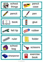 Vorschau - Stationenlernen - Easy writing - Dosendiktat school things - Seite 2