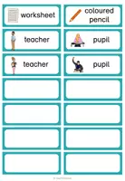 Vorschau - Stationenlernen - Easy writing - Dosendiktat school things - Seite 3