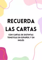 Vista previa - Unidades / Secuencias / Situaciones de Aprendizaje - Recuerda las cartas - Portada