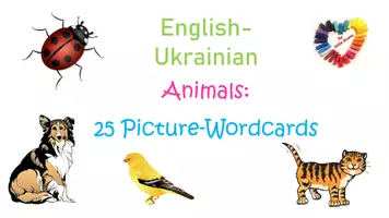 Vorschau - Fördermaterial/Inklusion - English-Ukrainian: Animals Picture-Wordcards - Seite 2