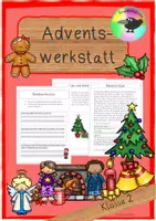 Vorschau - Arbeitsblätter - Adventswerkstatt Klasse 2 - Deckblatt